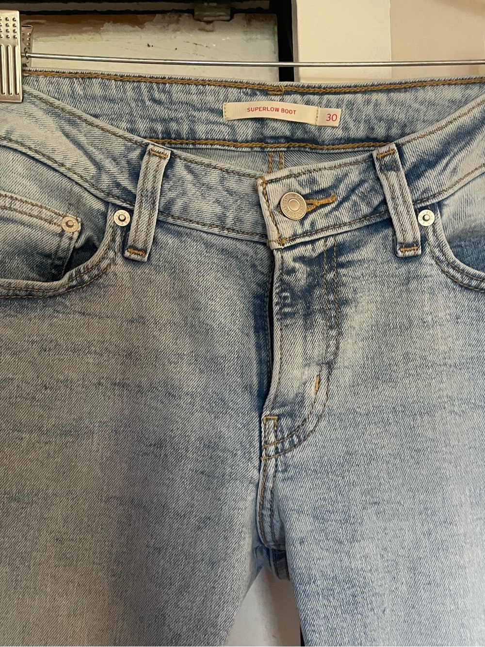 Levi's SUPERLOW BOOTCUT WOMEN'S JEANS 30x32 - Picture 7 of 7
